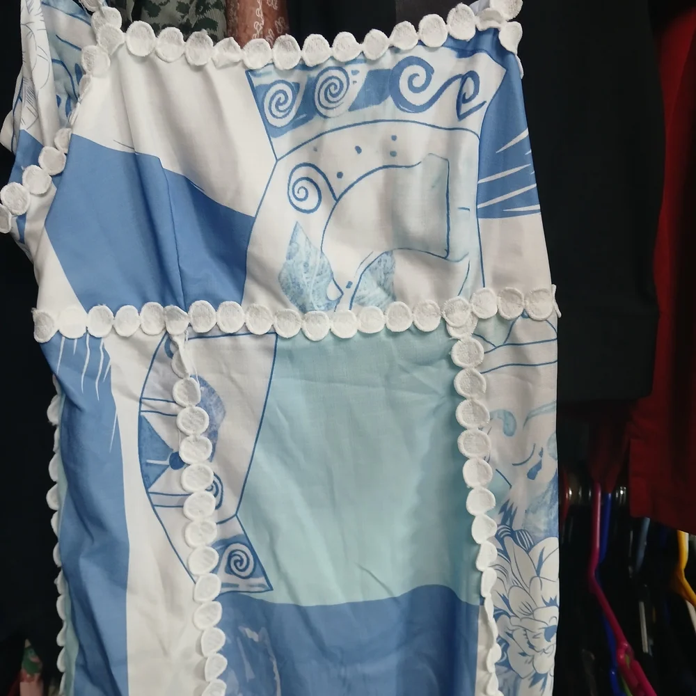 Commense Blue and White Floral Maxi Dress - Picture 2 of 3